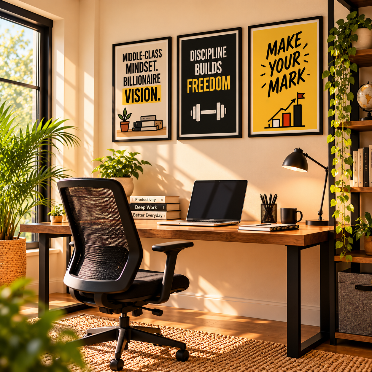 Study Room & Motivational Wall Art