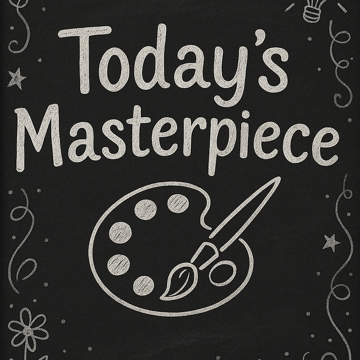 Today's Masterpiece Wall Frame – Creative Kids Art & Motivational Decor | Wallfox