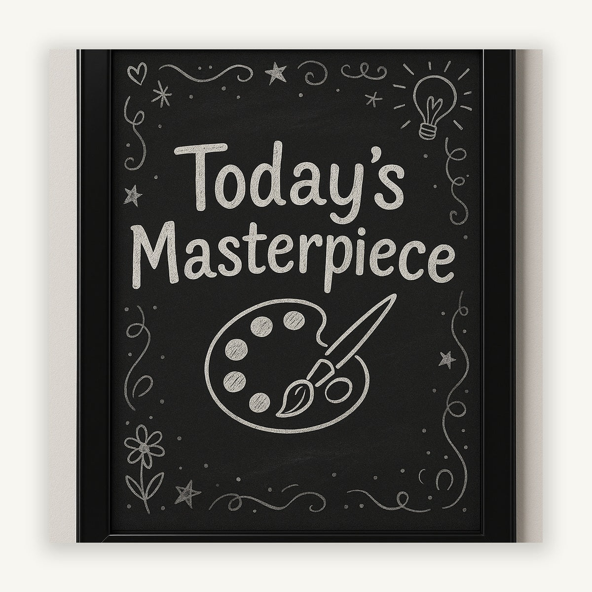 Today's Masterpiece Wall Frame – Creative Kids Art & Motivational Decor | Wallfox