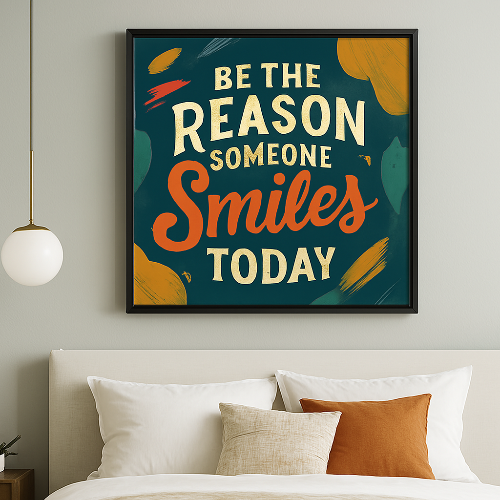 Smiles Today – Uplifting Wall Art for Daily Joy