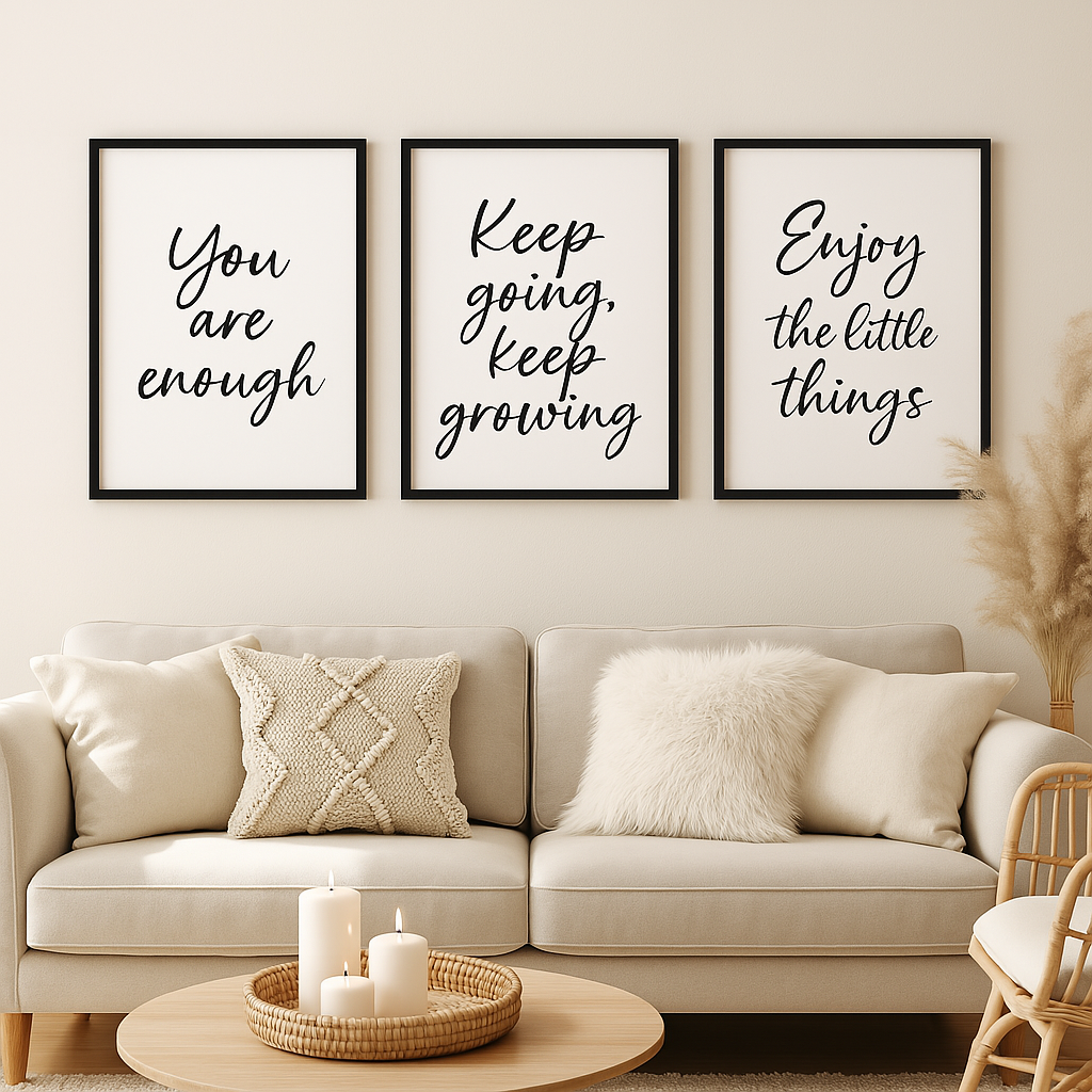 Graceful Growth Wall Set – Enough. Growing. Little Things.