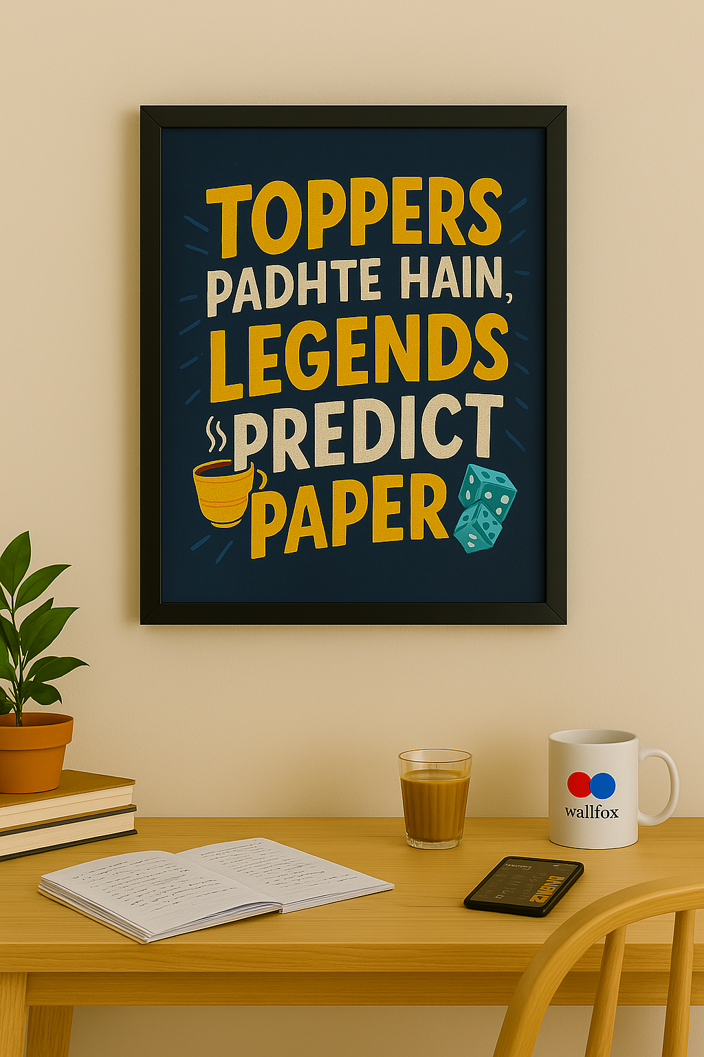 Toppers Padhté Hain, Legends Predict Paper – Exam Time Hustle Wall Art