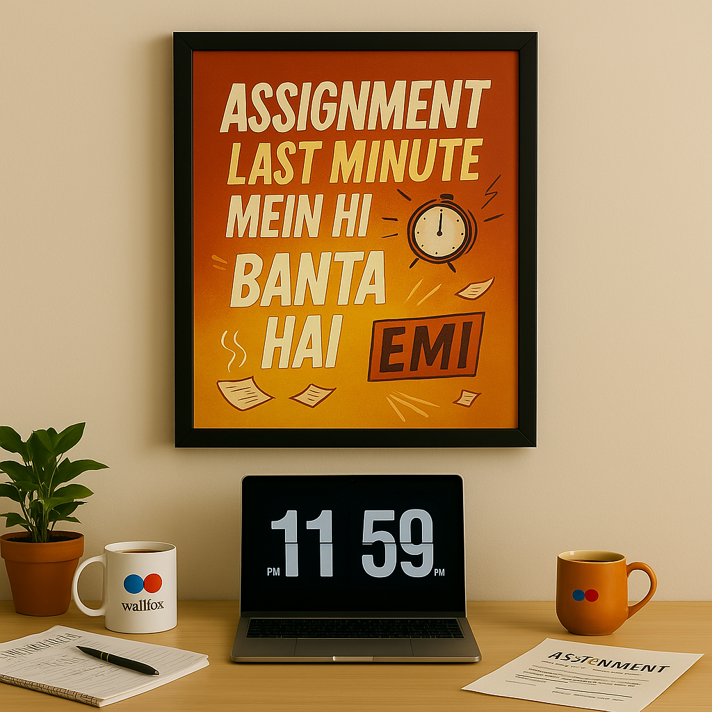 Assignment Last Minute Mein Hi Banta Hai – Hustler Mode Poster