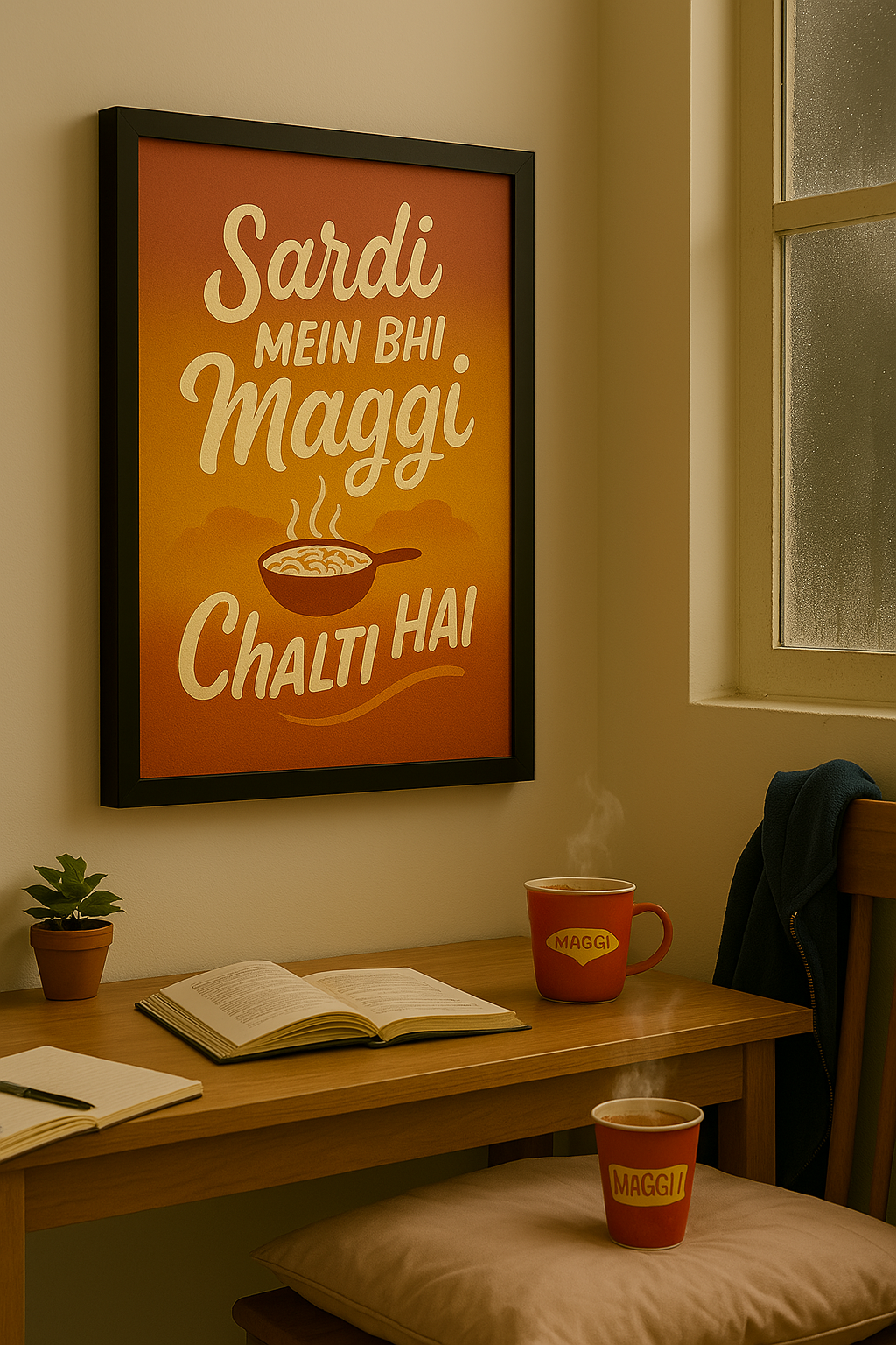 Sardi Mein Bhi Maggi Chalti Hai – Cozy Comfort Poster