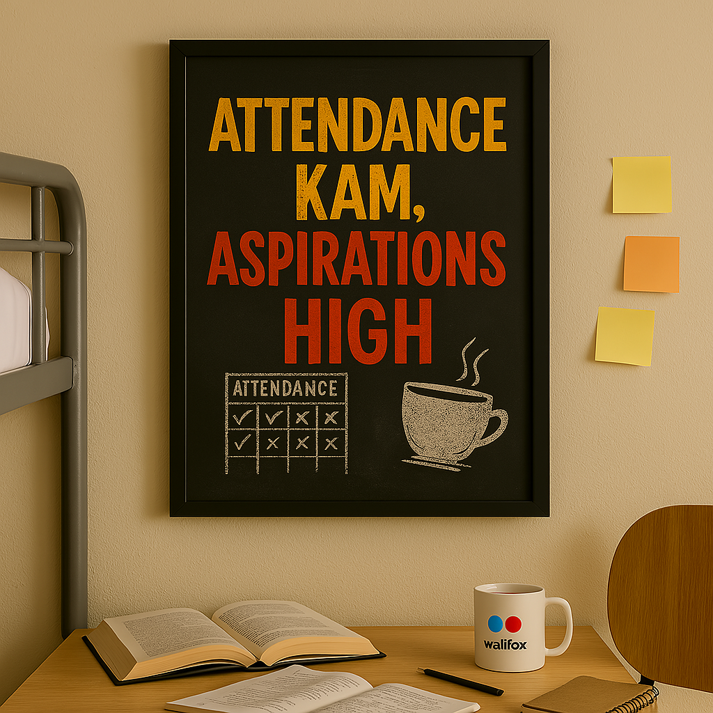 Attendance Kam, Aspirations High – Rebel Scholar Poster