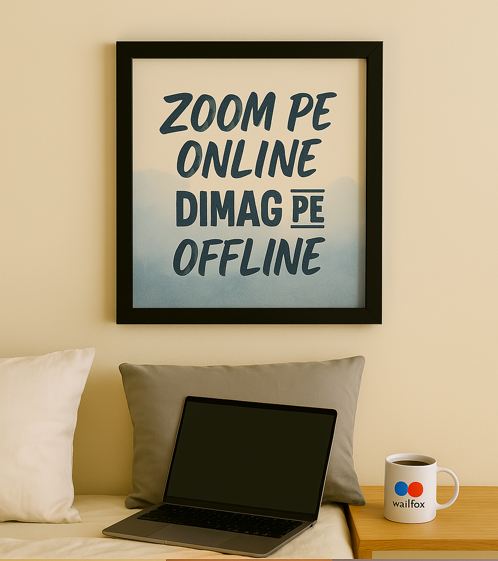 Zoom Pe Online, Dimag Pe Offline – WFH Mood Poster