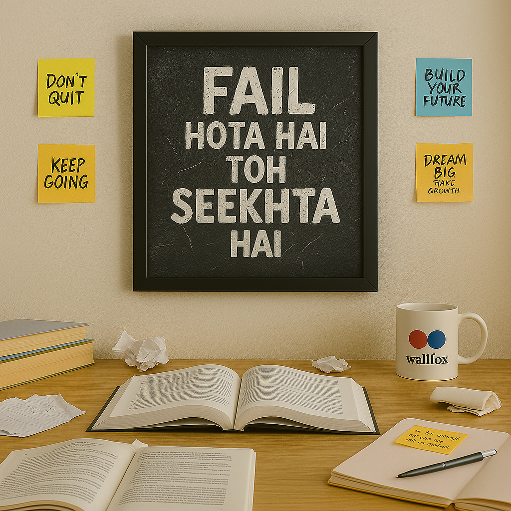 Fail Hota Hai Toh Seekhta Hai Wall Frame