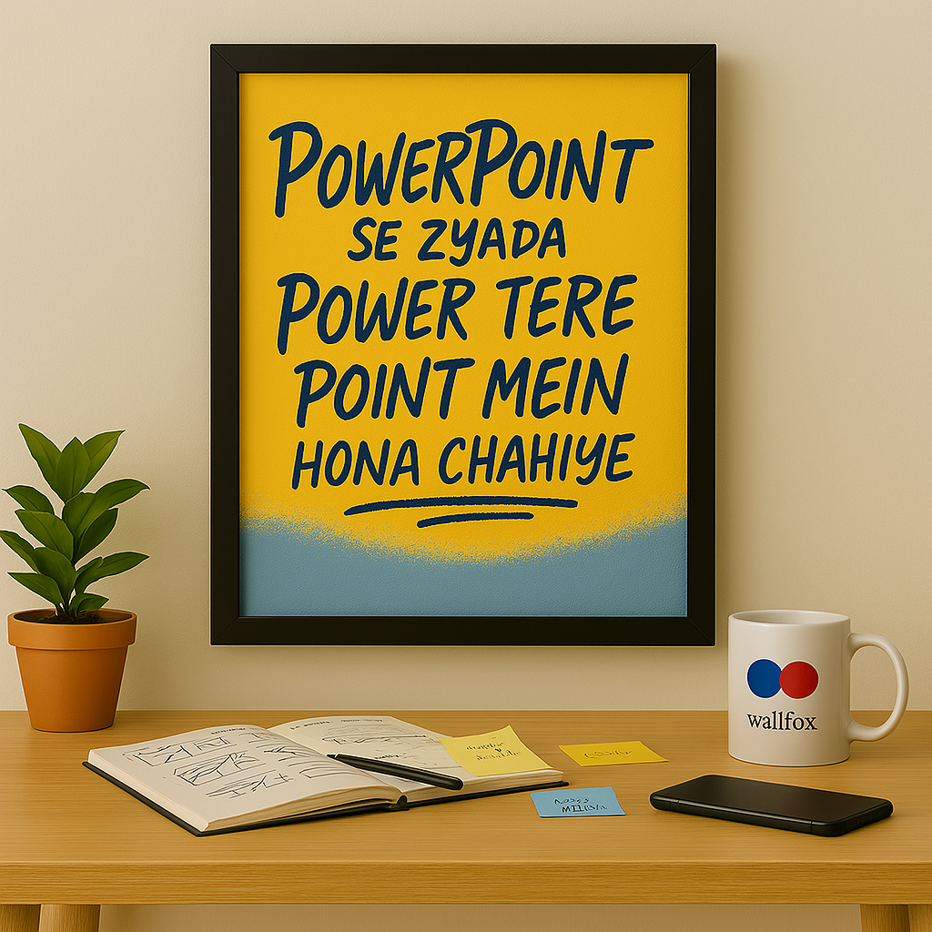 PowerPoint Mein Power – Hustler’s Wall Frame