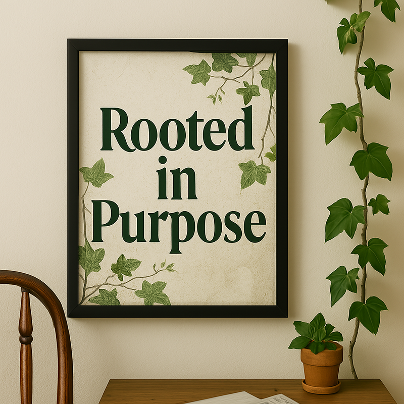 Rooted in Purpose – Wall Frame – framed wall art