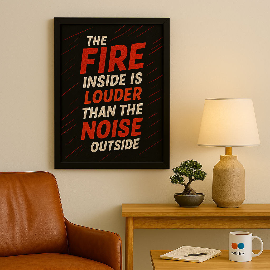 The Fire Inside – Wall Frame