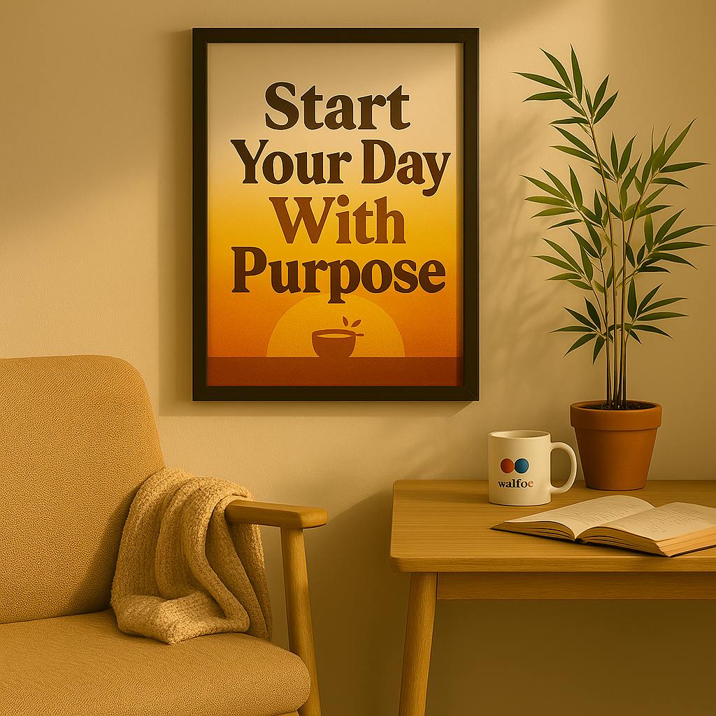 Start Your Day With Purpose – Wall Frame