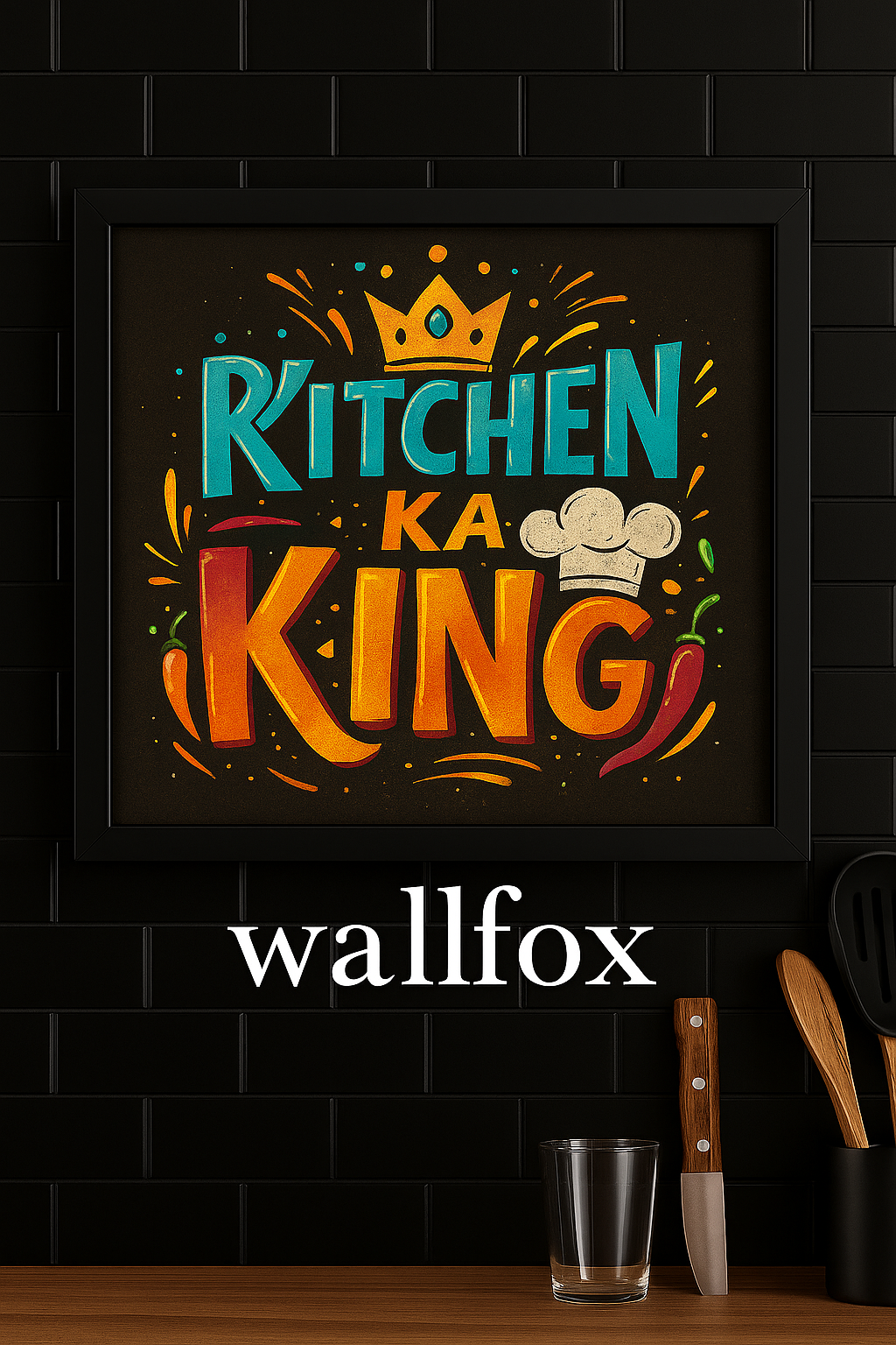 Kitchen Ka King” – Recharge Your Royalty Wall Frame