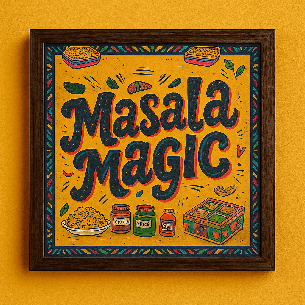 Masala Magic 9x9 spice kitchen wall art