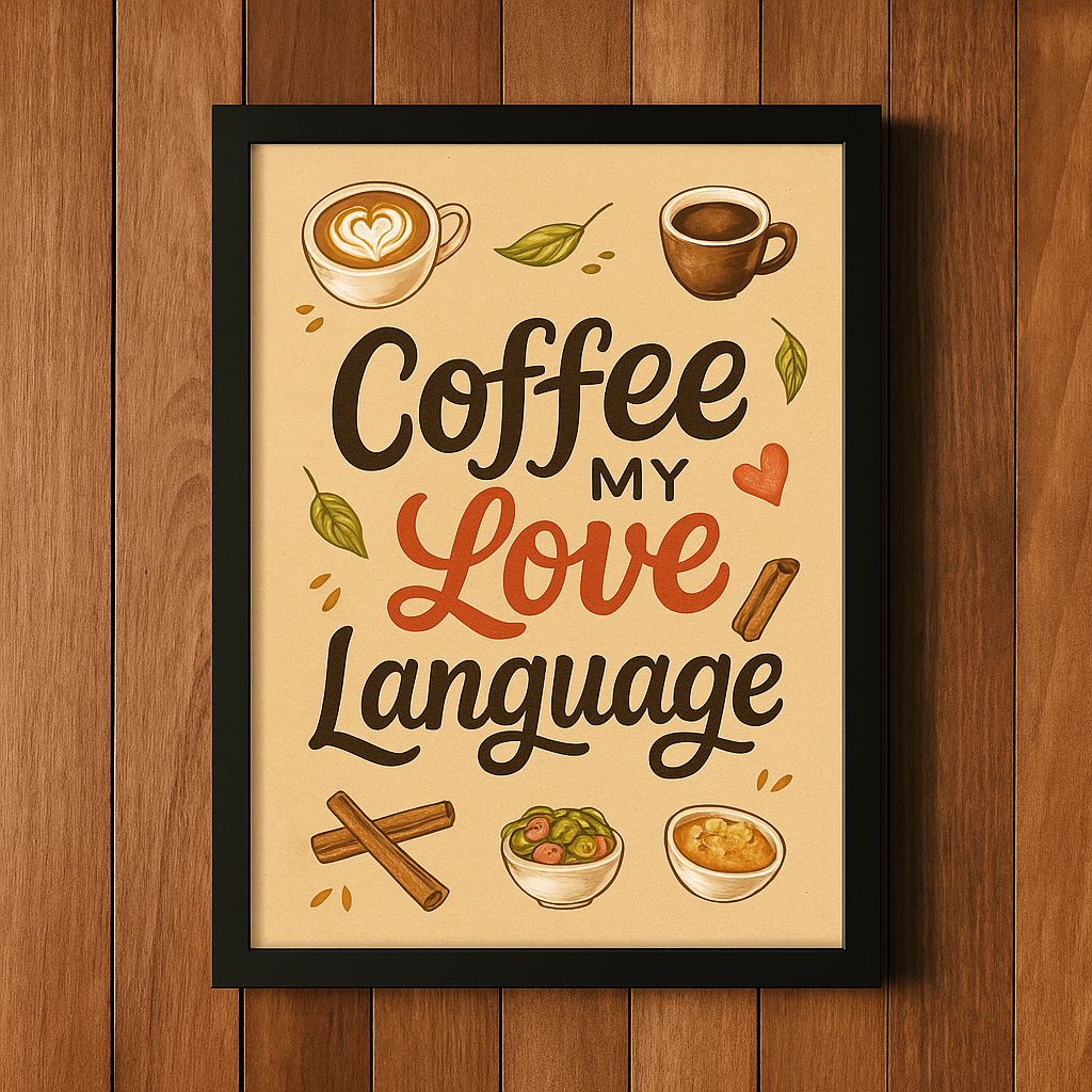 Coffee: My Love Language” – Wall Frame