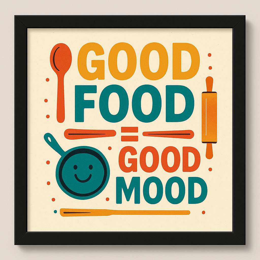 Good Food, Good Mood – Kitchen Wall Art