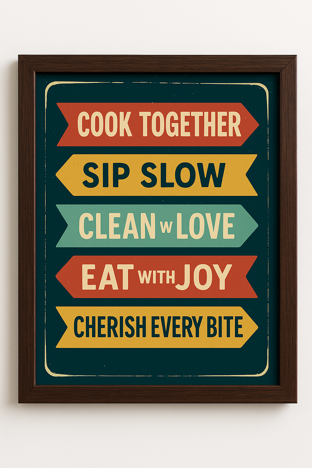 Cook Together, Sip Slow – Kitchen Wall Art