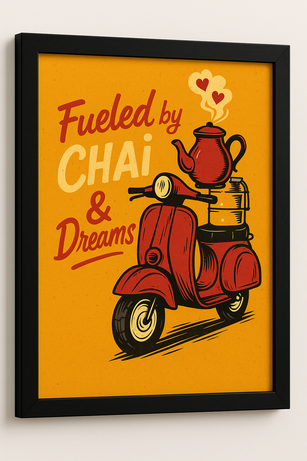 Fueled by Chai & Dreams – Chai Wall Art