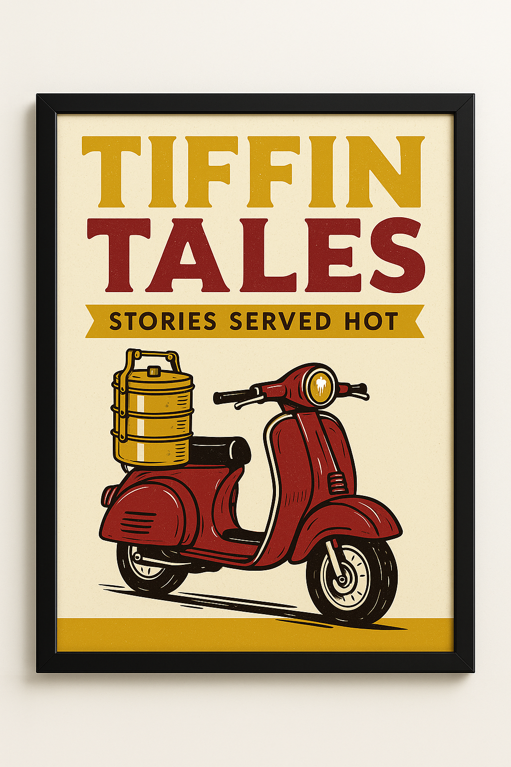 Tiffin Tales Indian kitchen wall art