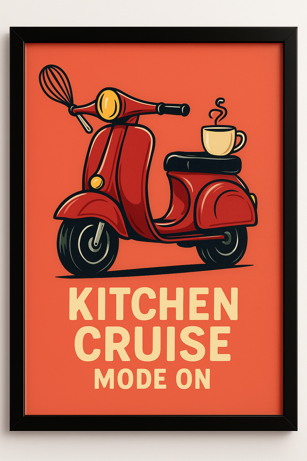 Kitchen Cruise Mode On kitchen wall art