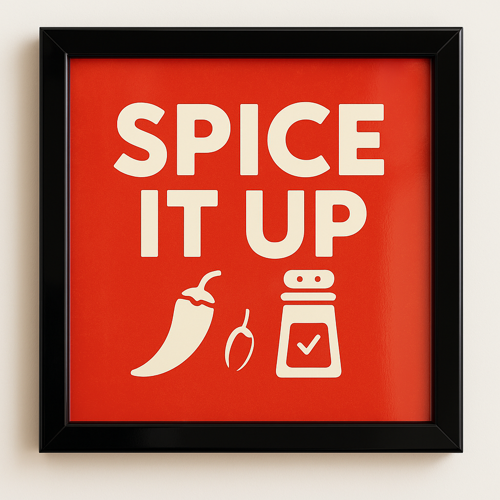 Spice It Up kitchen wall art
