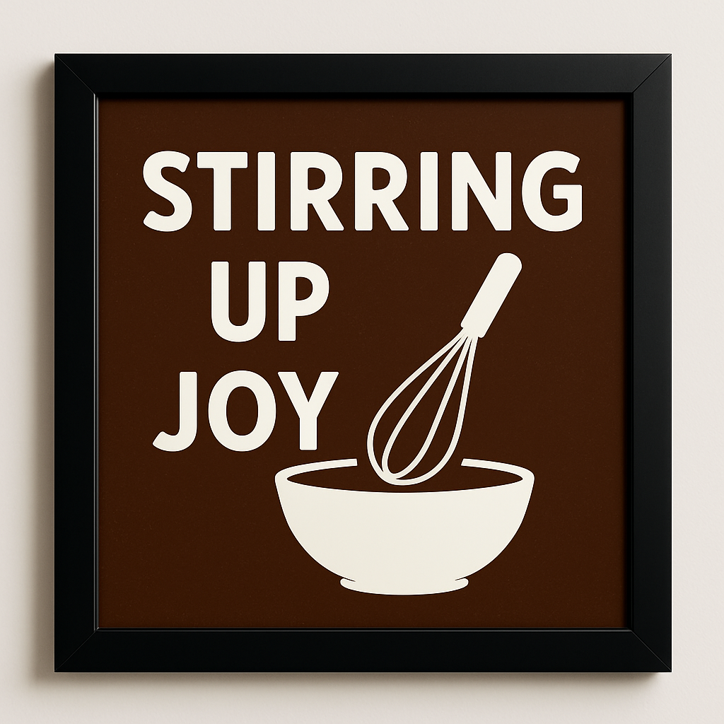 Stirring Up Joy kitchen wall art