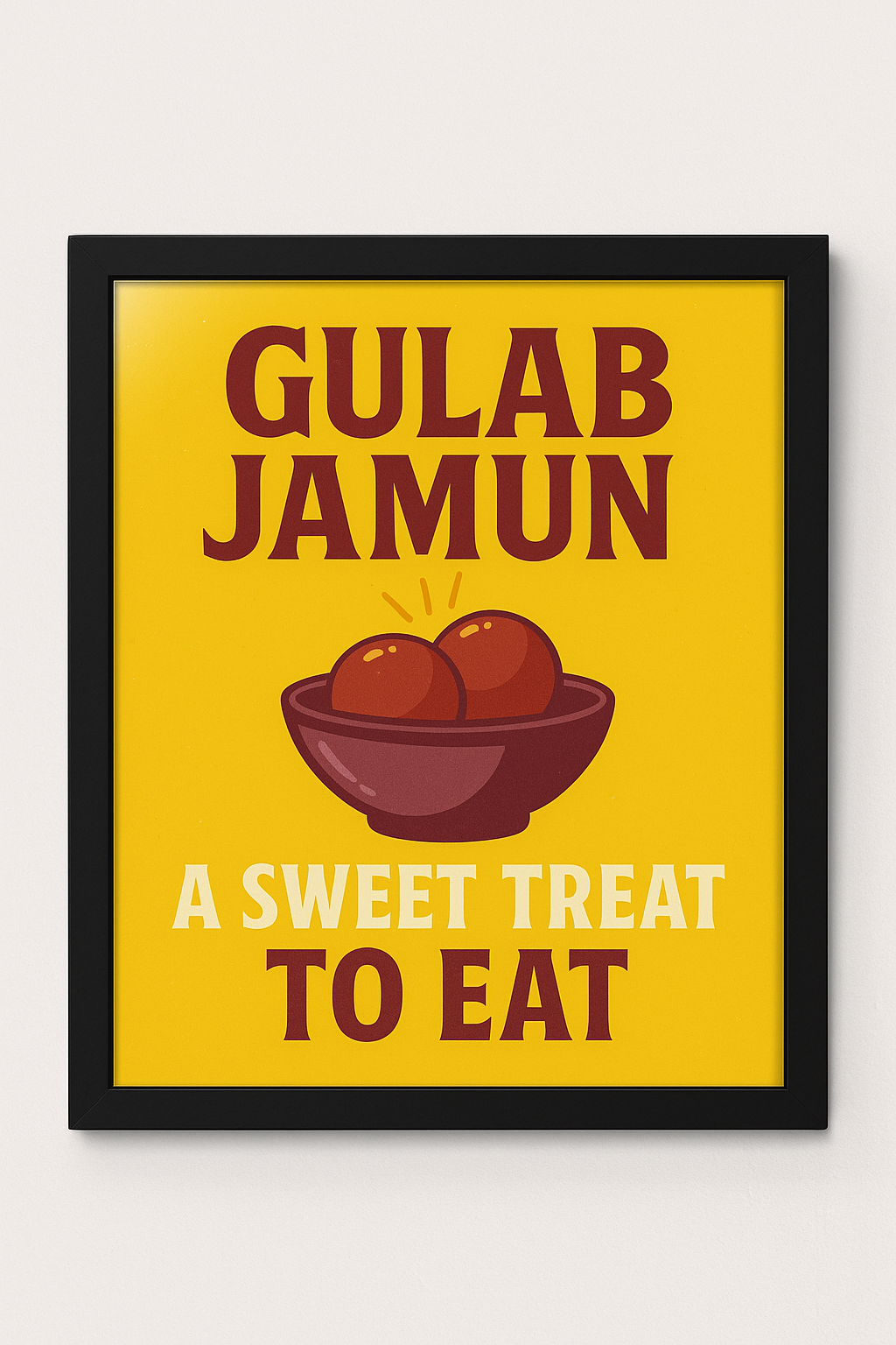 Gulab Jamun Indian Dessert Wall Art