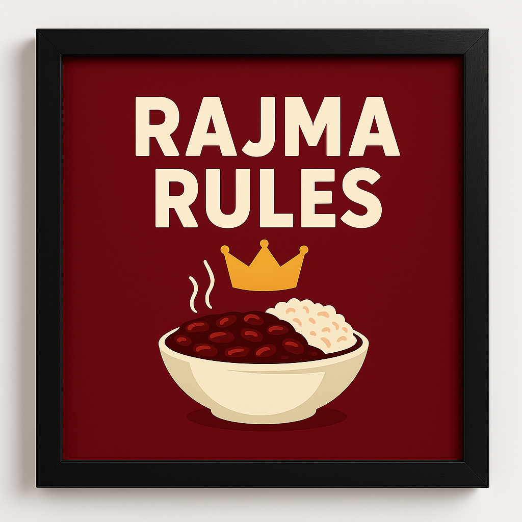 Rajma Rules – Indian Food Wall Art