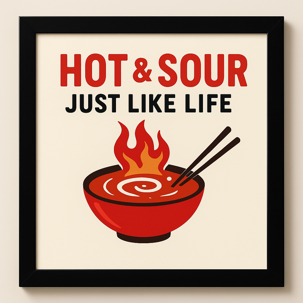 Hot & Sour Just Like Life – Kitchen Wall Art