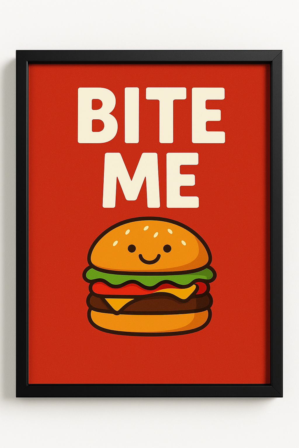 Bite Me – Burger Wall Art