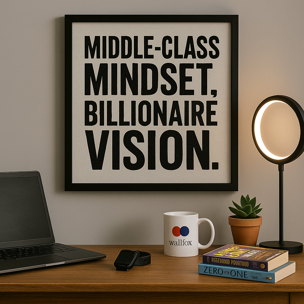 Bold Vision Quote Frame – Office Wall Art