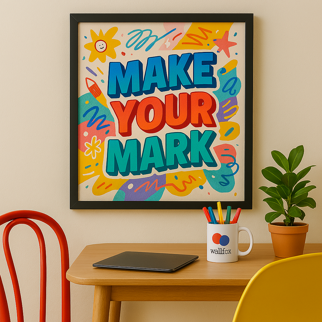 Make Your Mark” – Bold & Bright Wall Frame