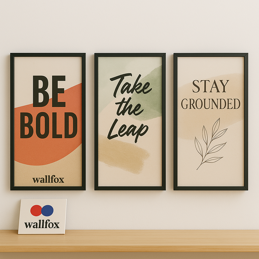 Bold Moves – 3-Piece Motivational Wall Frame Set