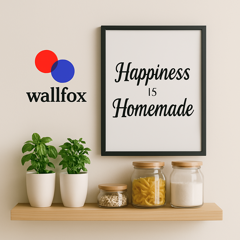 Happiness Is Homemade – Kitchen Quote Wall Frame
