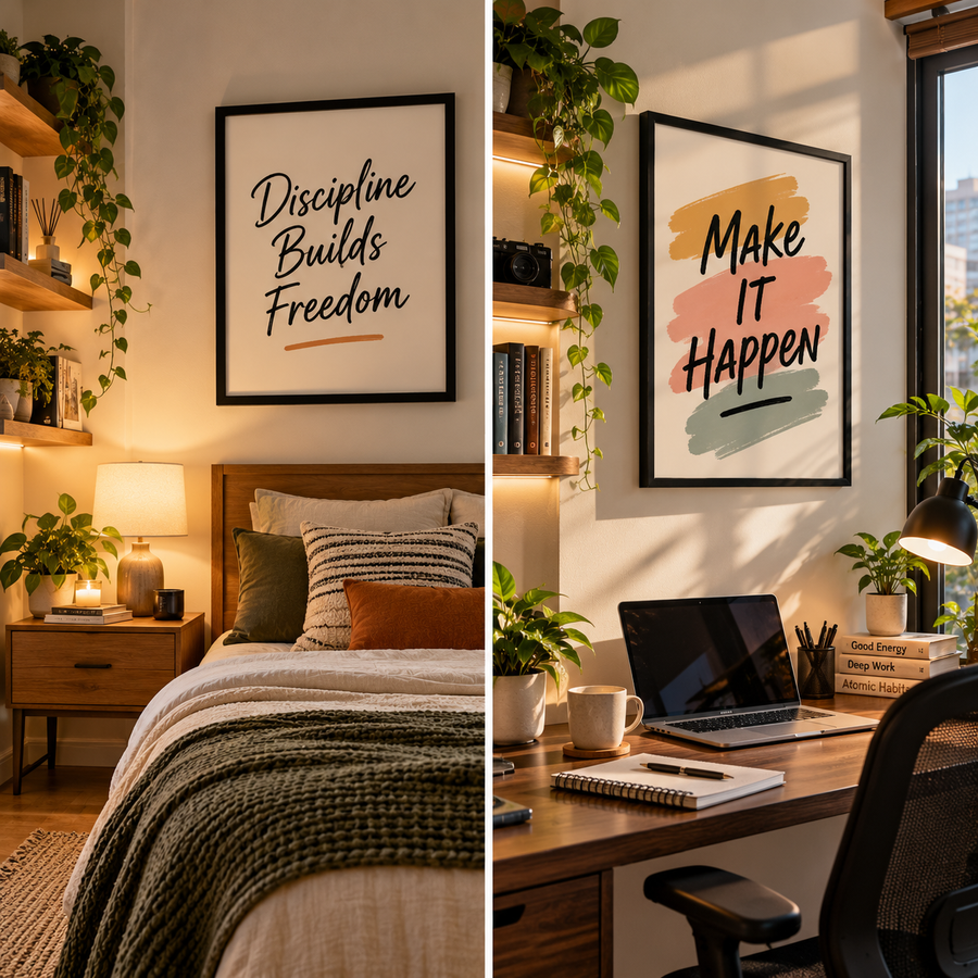 Wallfox frame displayed in a customer's space