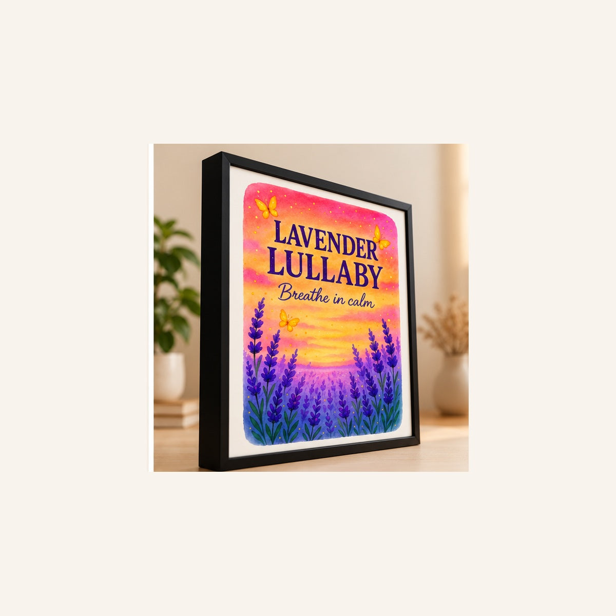 Lavender Lullaby – Colorful Watercolor Motivational Wall Art