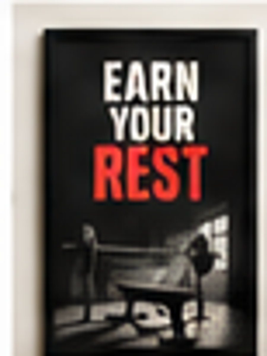 Earn Your Rest – Gym Wall Frame