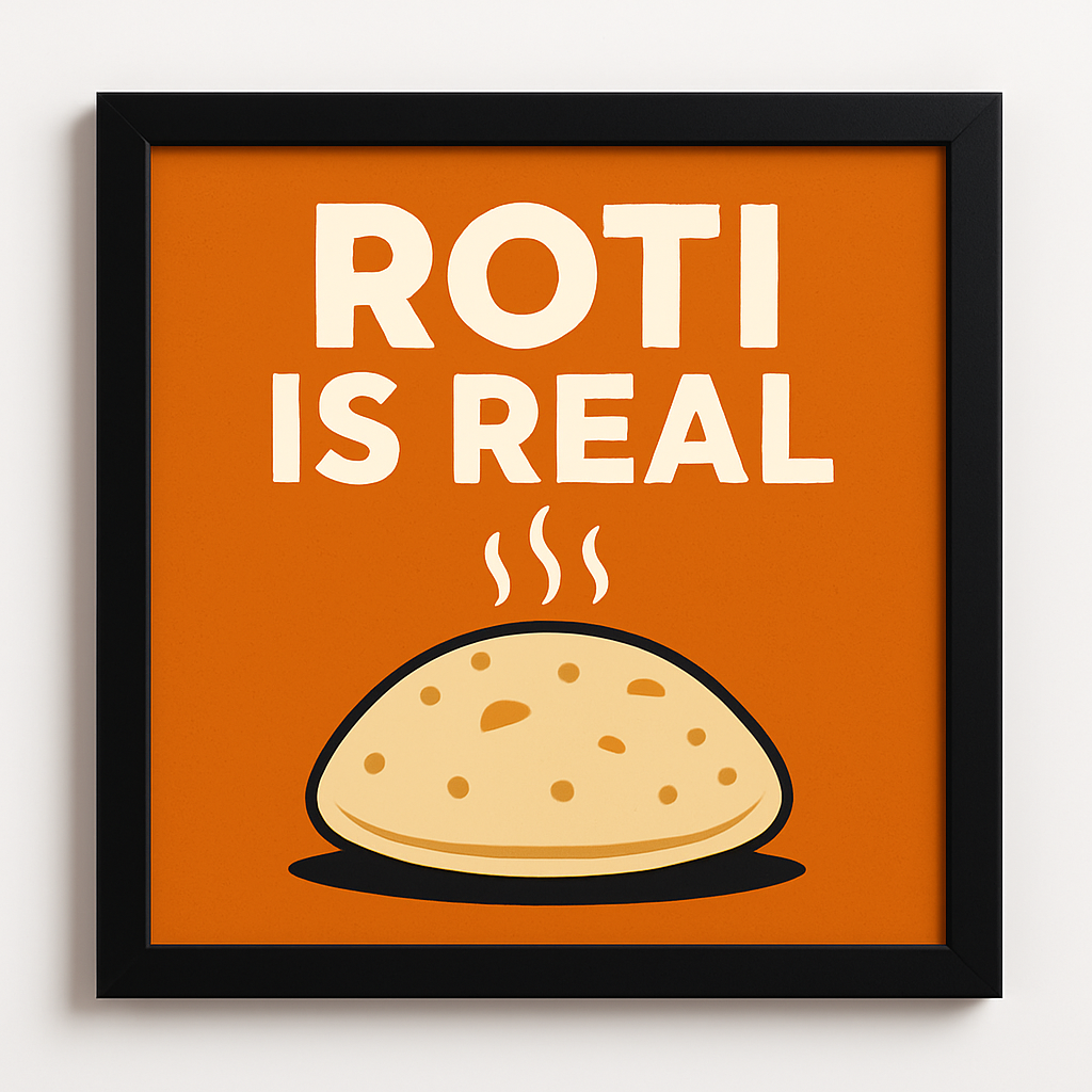 Roti Is Real – Kitchen Wall Art