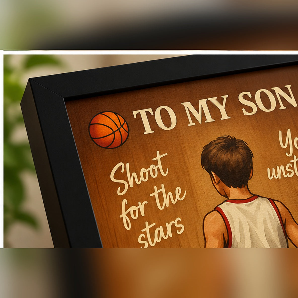 To My Son – Dream Big. Play Hard. Never Give Up.
