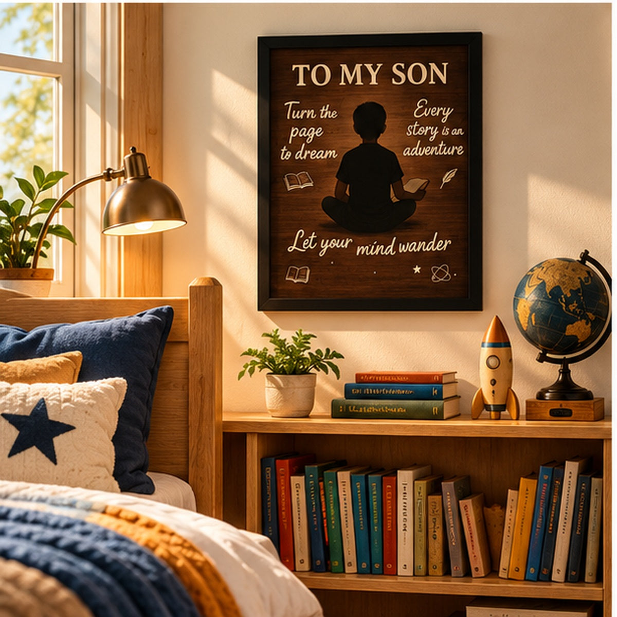 To My Son – Reading & Imagination Wall Art